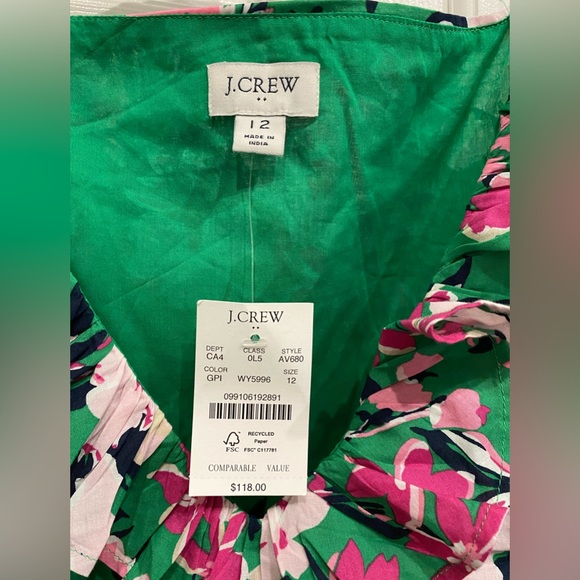 New! Jcrew floral Easter dress size 12 - Picture 3 of 8